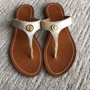 Tory Burch cream sandals